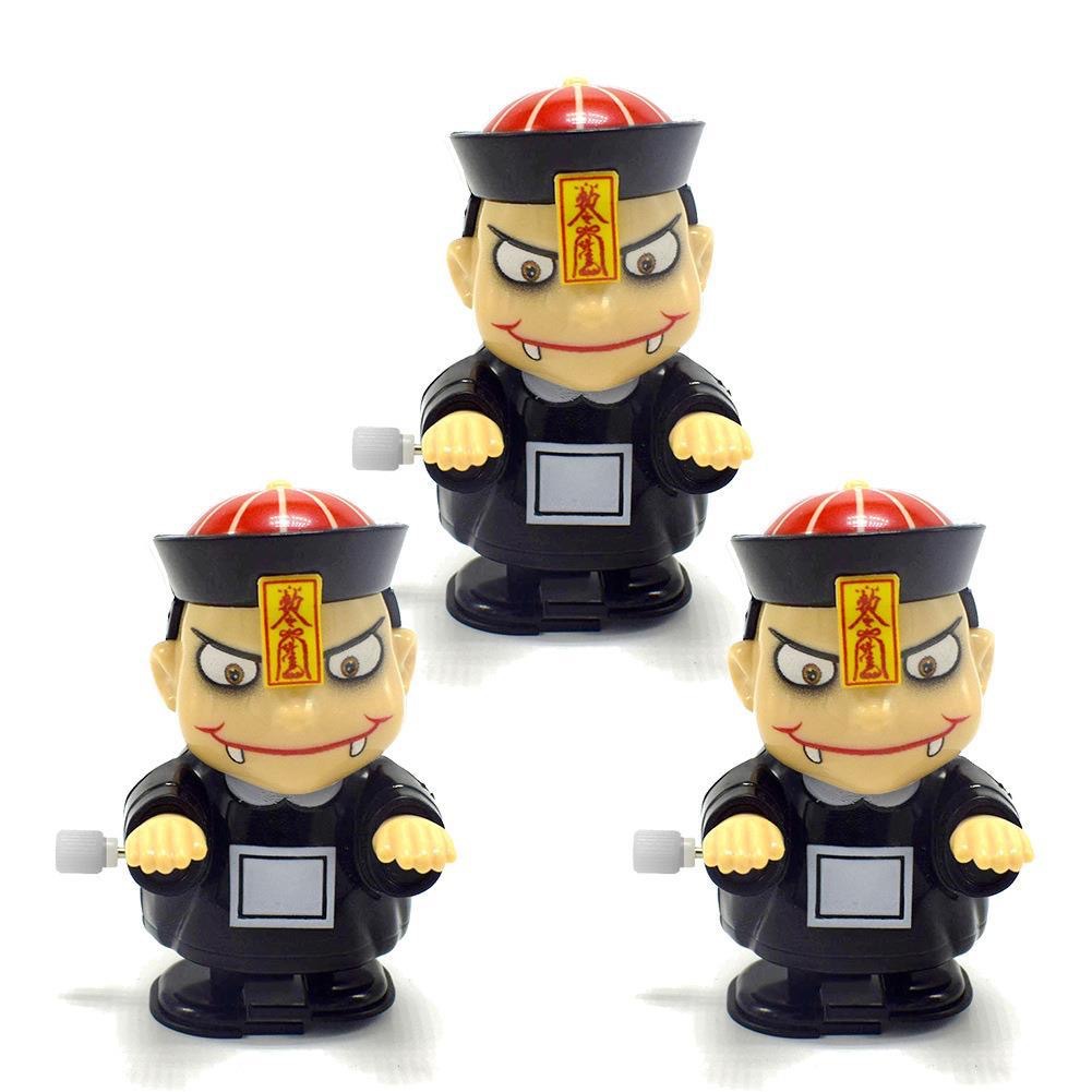 新款发条小僵尸玩具中国小僵尸网红搞笑上发条玩具可走路整蛊玩具