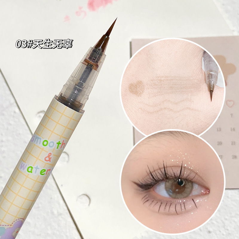 Xixi Fine Hair Eyeliner Ultra-Fine Waterproof Oil-Proof Not Smudge Eye Shadow Pen Color Liquid Eyeliner Wholesale