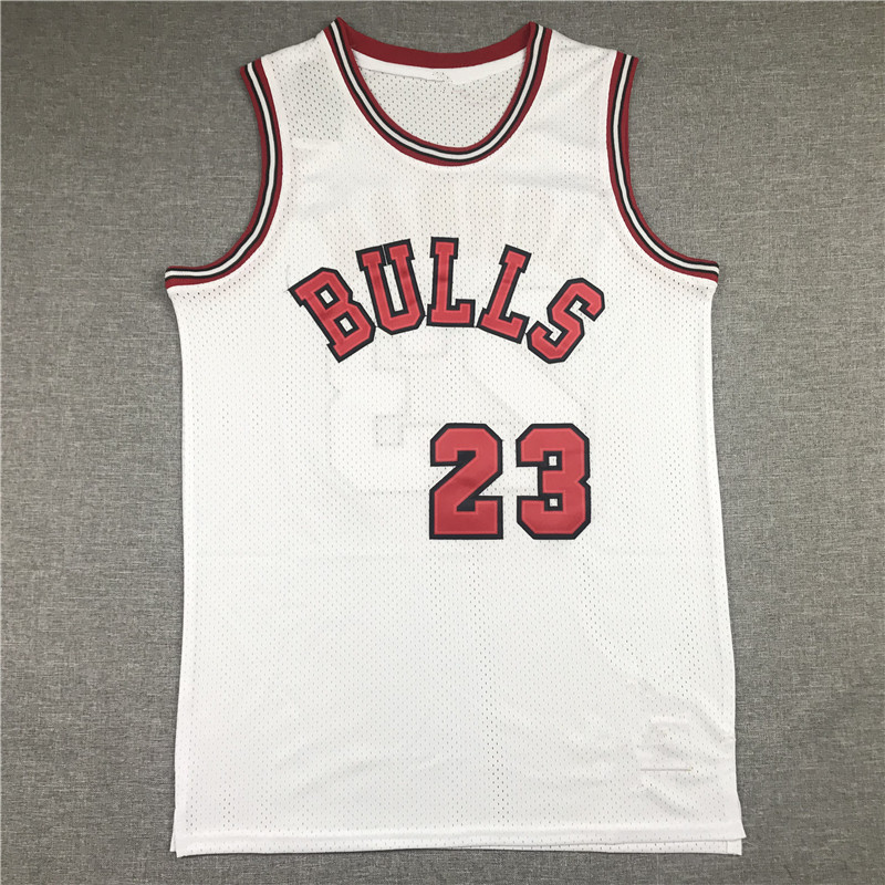 公牛23新秀版白乔丹刺绣篮球服bulls draft picks rookie jersey