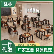 Q蕤3中国围棋桌象棋桌辅导班下棋桌国际象棋桌学生用棋盘桌带棋盘