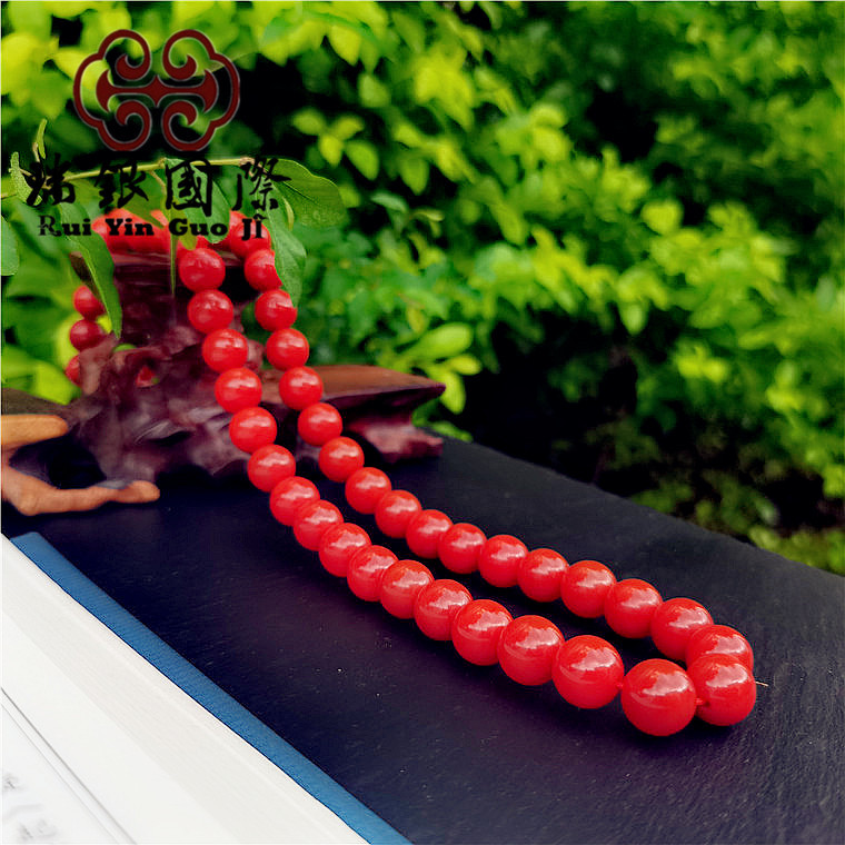 二代南红玛瑙项链 红玛瑙妈妈链串珠项链女百搭毛衣链女秋冬批发
