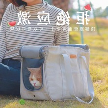 猫包外出便携大容量绝育手提式宠物包猫咪携带猫笼帆布猫袋狗透气