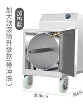 洗网机高压喷淋通过式烘干签子清洗自动机器不锈钢烤串竹签