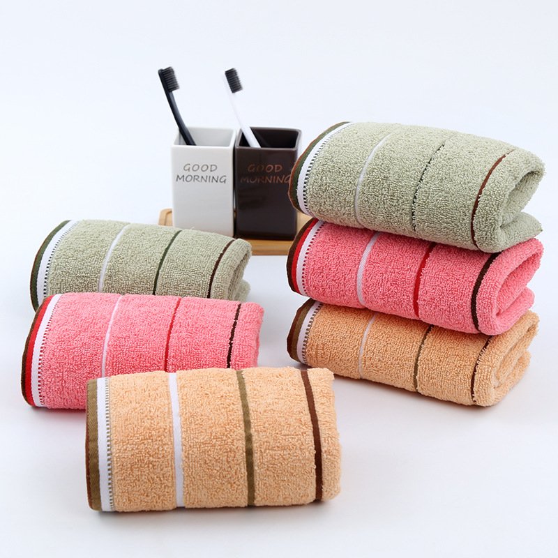 Foreign Trade Export Cotton Weak Twist Facecloth Adult Home Use Dark Gifts for Men and Women Soft Absorbent Stall Towel