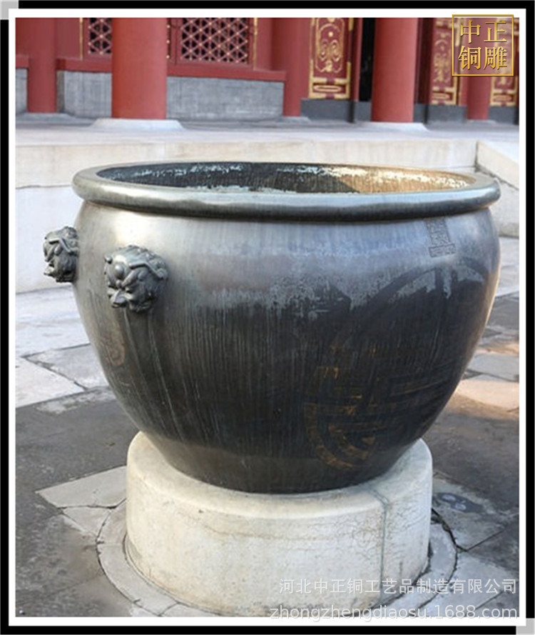 少数民族马头铜缸 养鱼铜缸 荷花池铜缸 供应铸铁缸 铸铜缸