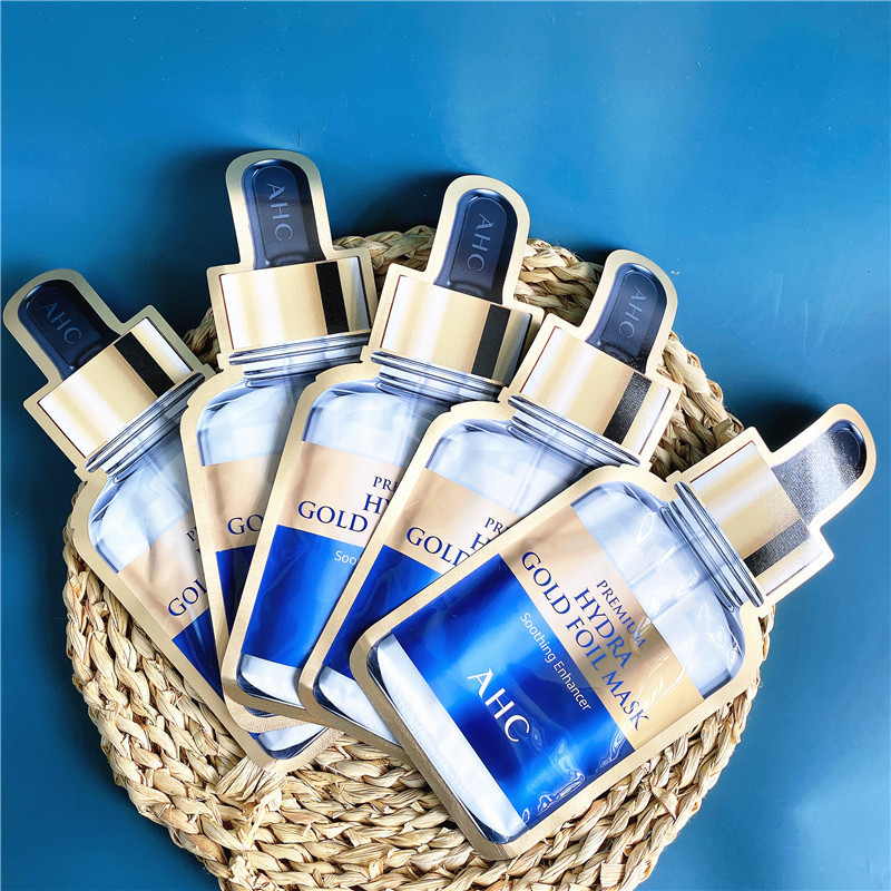 韩国三代ahc黄金面膜金箔锡纸蒸汽玻尿酸氨基酸保补湿水官正方品