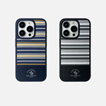 保罗新品Polo适用于iPhone15条纹竖纹手机壳promax保护套正品