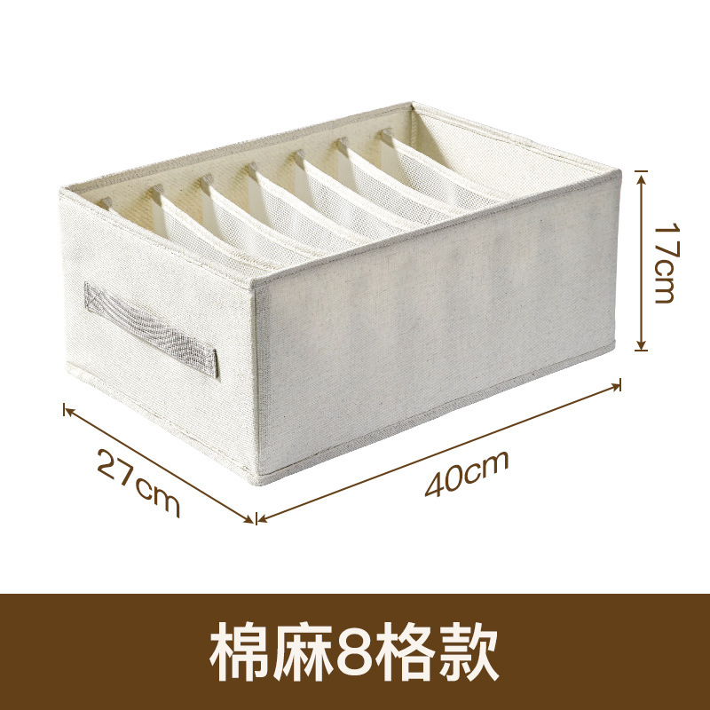 Household Clothes Storage Box Cotton Linen Canvas Buggy Bag Clothing Finishing Box Car Toy Fabric Storage Box Wholesale