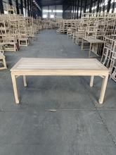 白胚木桌子定尺寸北榆木书桌写字台简易家用台白坯中式茶桌阳台