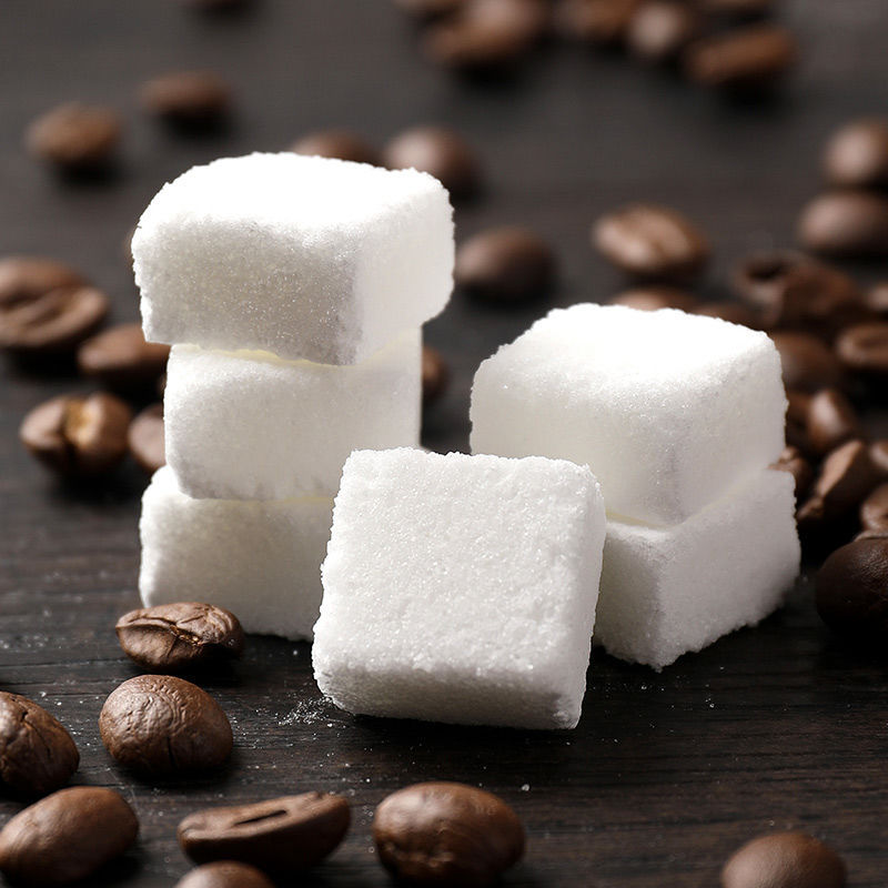 蒲草茶坊方糖块咖啡糖白砂糖纯黑苦咖啡伴侣奶茶调糖块100粒小