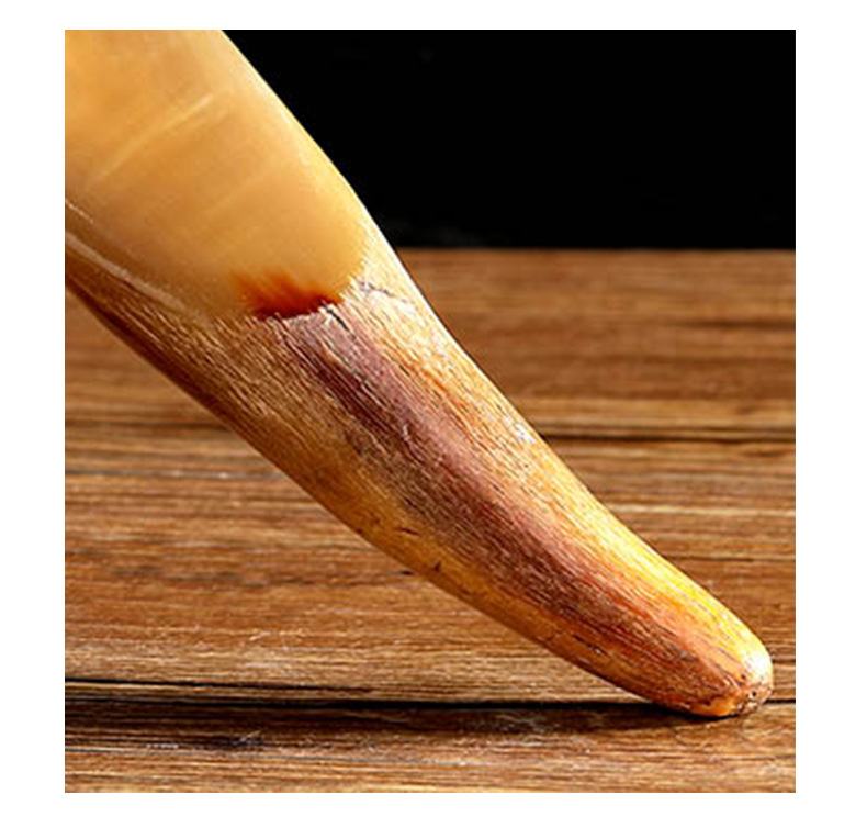 优品非洲水牛角胚梳子打磨光滑纹理按摩梳商务工艺品梳礼品梳定制