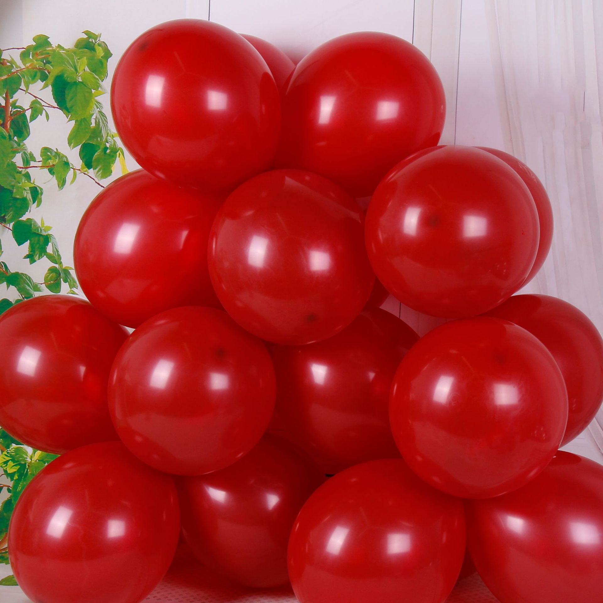 Wedding Room Decoration Wedding Balloons Xi Character Pomegranate Red Rubber Balloons Wedding Ceremony Layout Thickened Wedding Balloons Wholesale