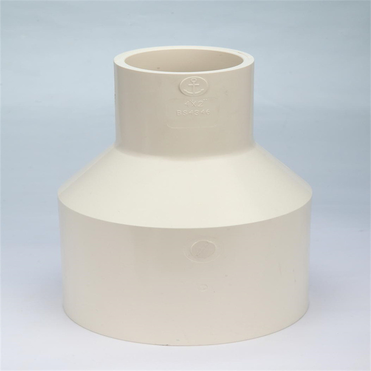 中山环宇锚牌upvc英标异径接头大小头异径直通给水管英制管件白色