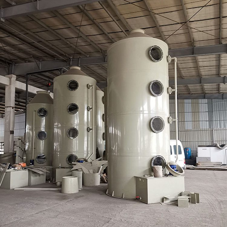 洛阳pp喷淋塔脱硫洗涤工业废气处理设备废气除臭pp喷淋塔厂家直销