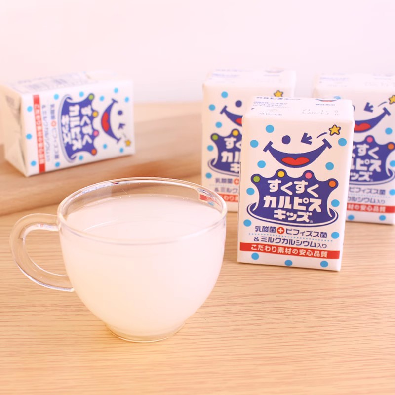 日本进口饮品calpis可尔必思 儿童乳酸菌饮料宝宝酸奶125ml儿童款
