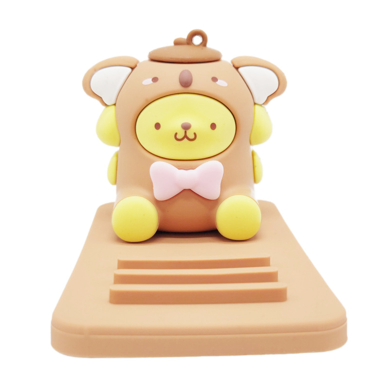 Cartoon Cute Sanrio Three-Dimensional Doll Lazy Desktop Mobile Phone Bracket Base Creative Small Gift Decoration Wholesale