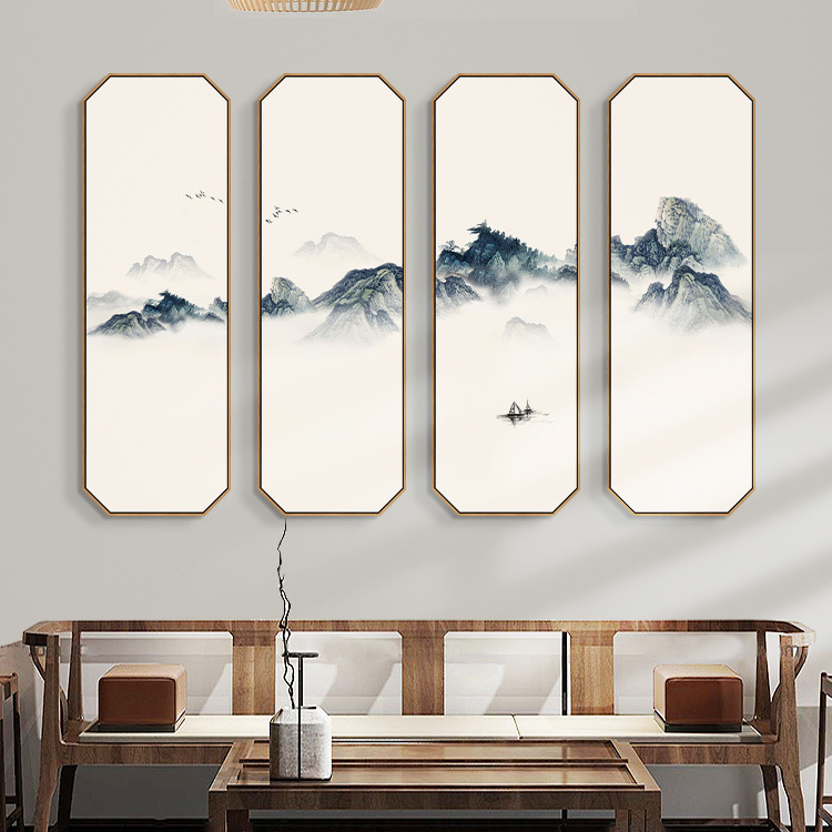 现代水墨山水画