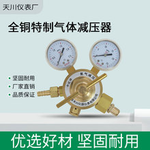 上海天川全铜减压阀氧气氮气减压阀氩气二氧化硫一氧化碳减压器