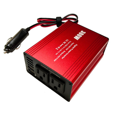 300w车载逆变器汽车电源转换器12v转110v美规双usb4.
