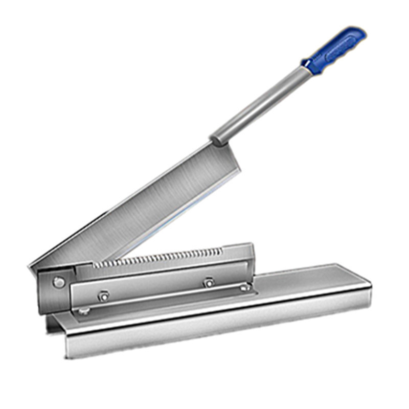 铡刀不锈钢锰钢铡骨刀切中药材人参鹿茸切片刀食品多功能铡排骨刀