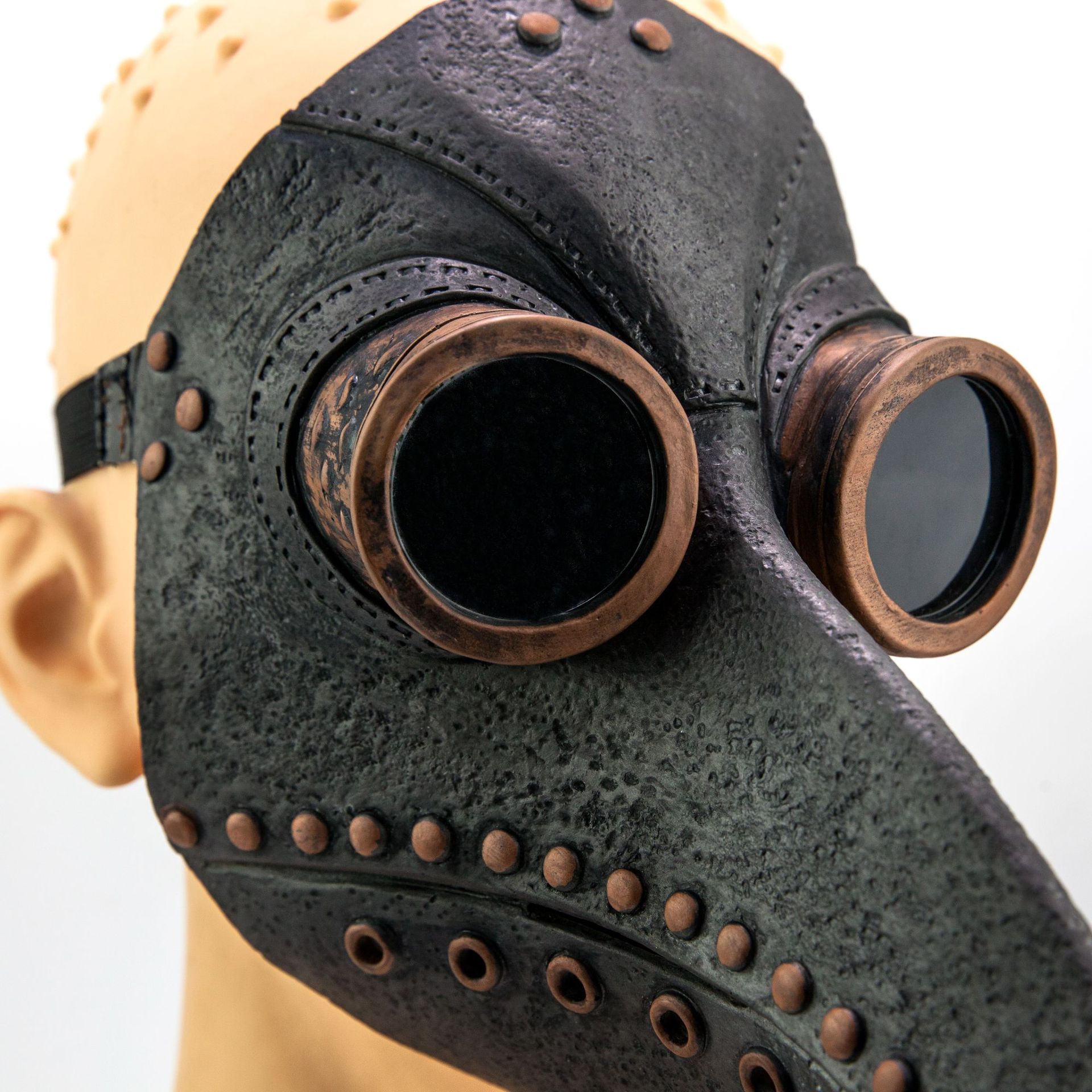 万圣节瘟疫鸟嘴医生面具蒸汽朋克舞会派对道具cos瘟疫医生面具