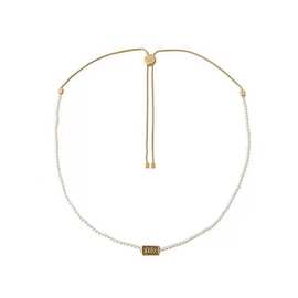 新款施家玻璃珍珠项链全铜材料轻奢精致饰品锁骨链毛衣链挂件服饰