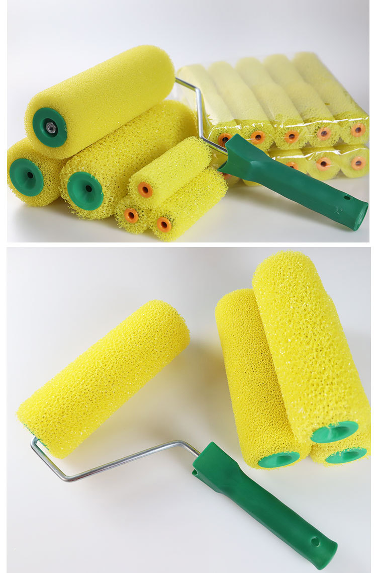 批发海绵滚筒刷8寸拉毛滚筒刷弹性涂料拉毛滚筒中花滚筒拉花刷子