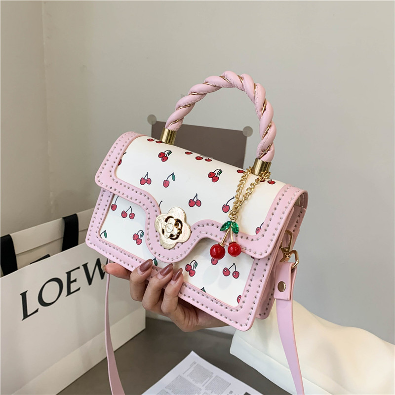 Printed Bags Women's 2022 Summer New Fashionable All-Matching Messenger Bag High Sense Fashion Handbag Material Bag Handmade Bag Tide