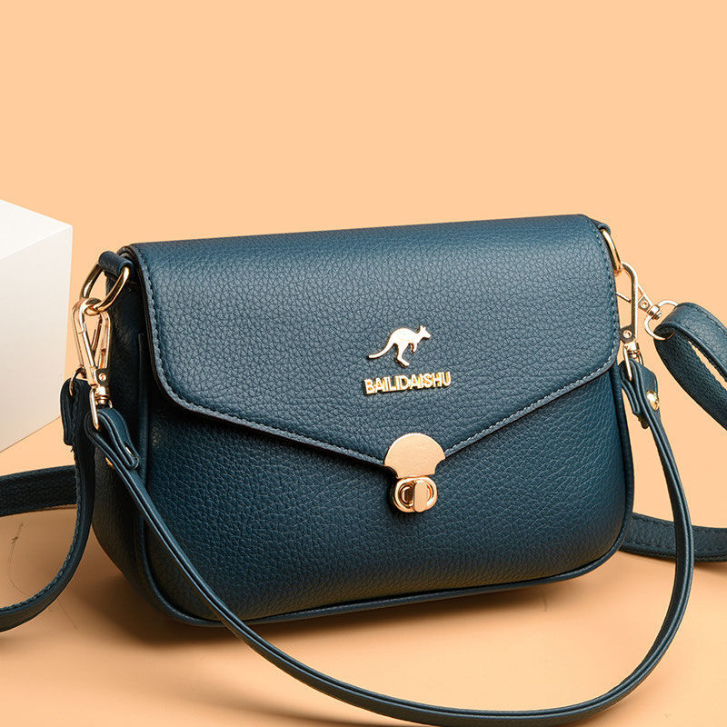 芭藜袋鼠牛皮软皮手提包2023新款感女包百搭送妈妈斜挎包-阿里巴巴