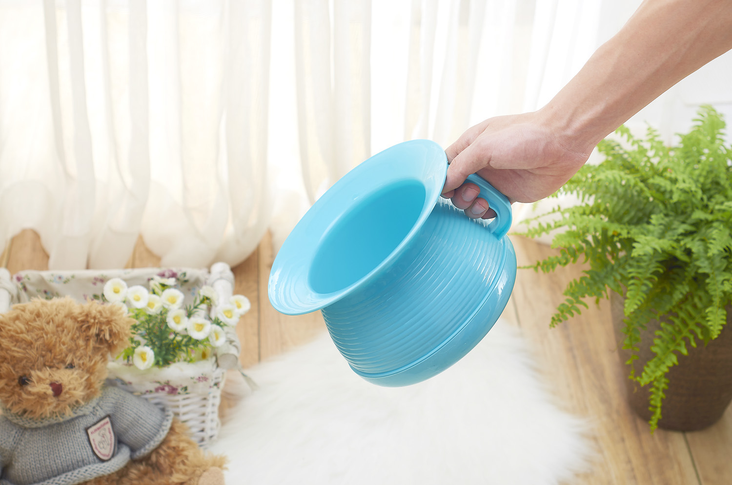 痰盂家用带盖老人尿盆尿桶塑料加厚儿童座便器成人居家便盆尿壶