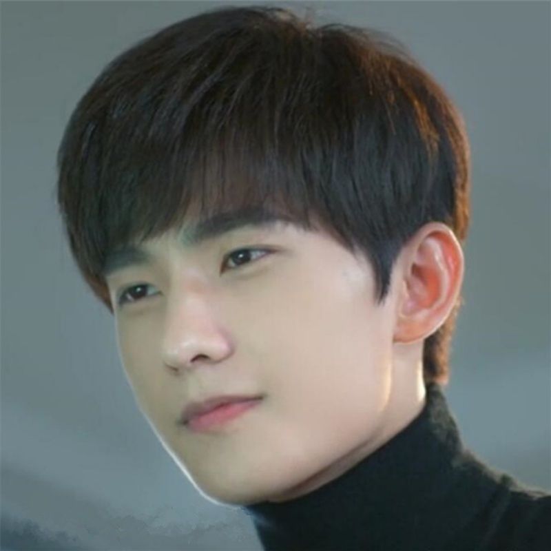 假发男短蓬松碎刘海短直发帅气逼真个性男女学生韩版随意黑色发套