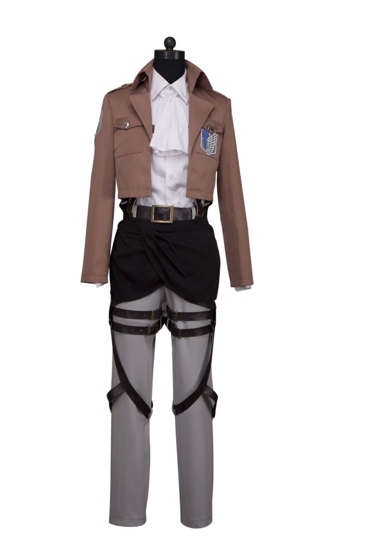 漫乐东进击的巨人 三笠 阿克曼cosplay服装 演出服 训练兵团 兵长