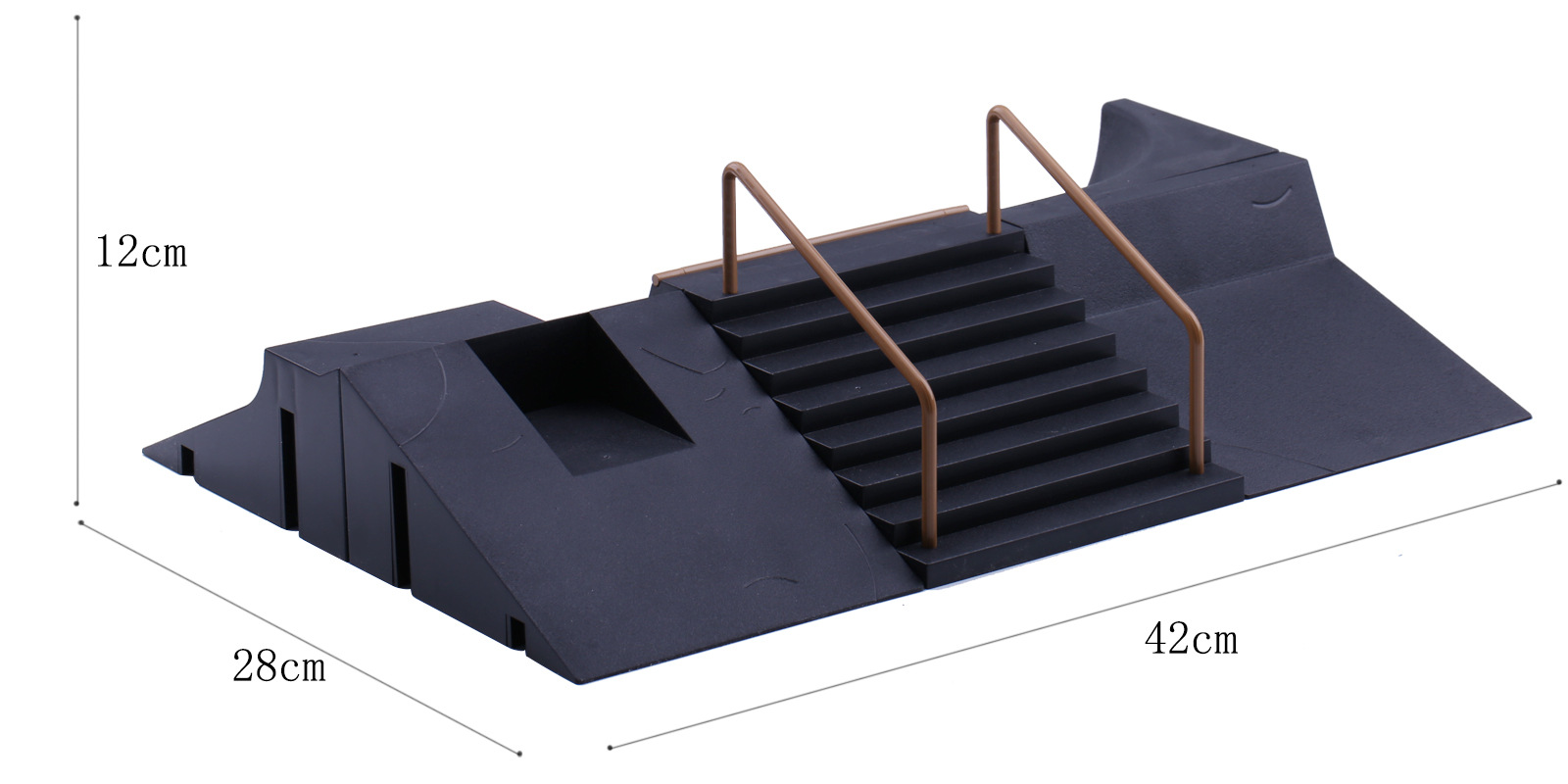 手指滑板台场地6合一大套场景diy道具合金新奇特立体模型儿童玩具