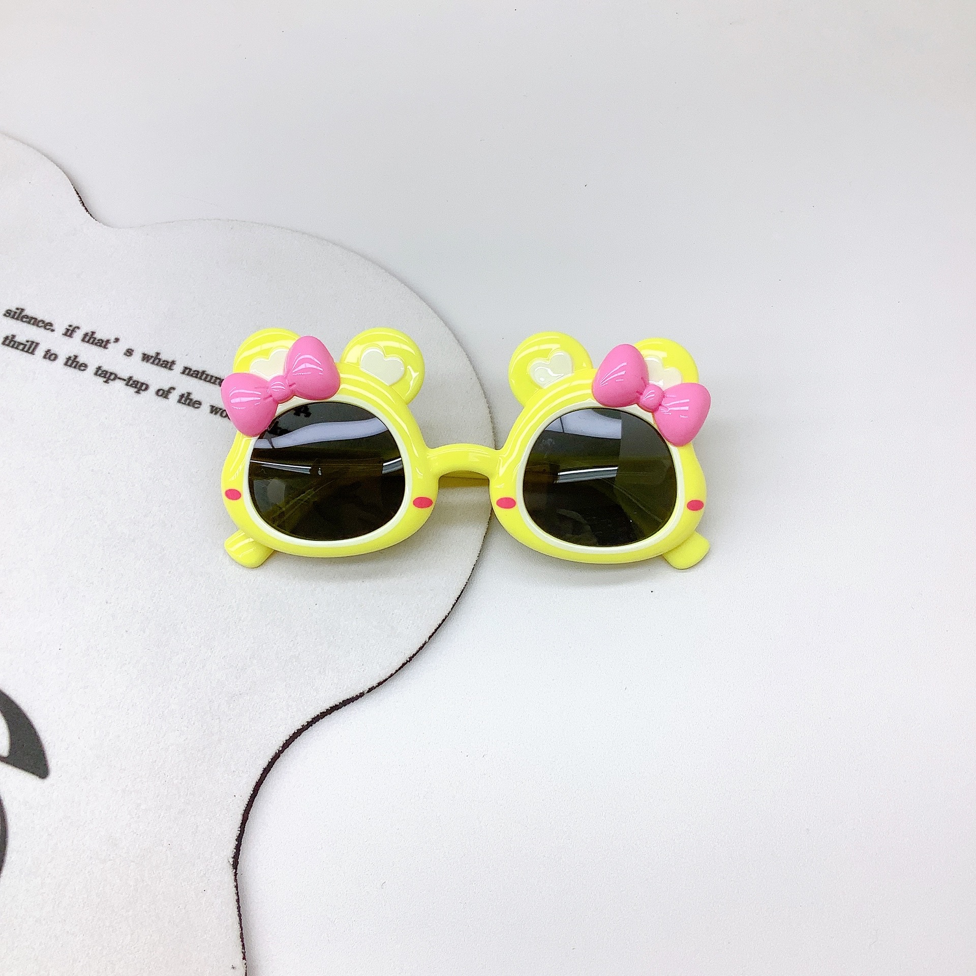 Fashion Kids Sunglasses Silicone Polarized Sun Protection Uv Protection Cute Ears Girls Sunglasses Sun Protection Boy's Eyes