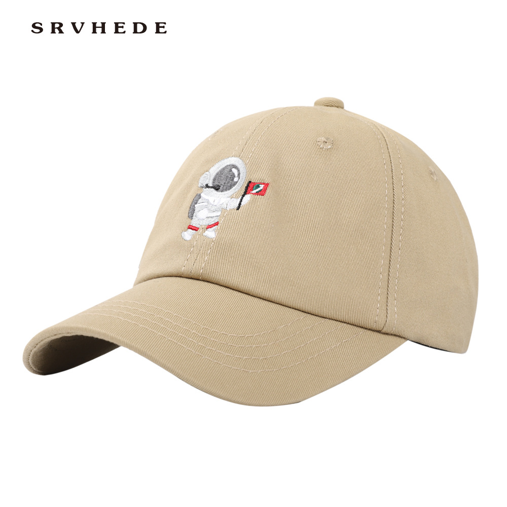 春夏新款帽子男个性宇航员刺绣棒球帽女休闲简约鸭舌帽户外遮阳帽