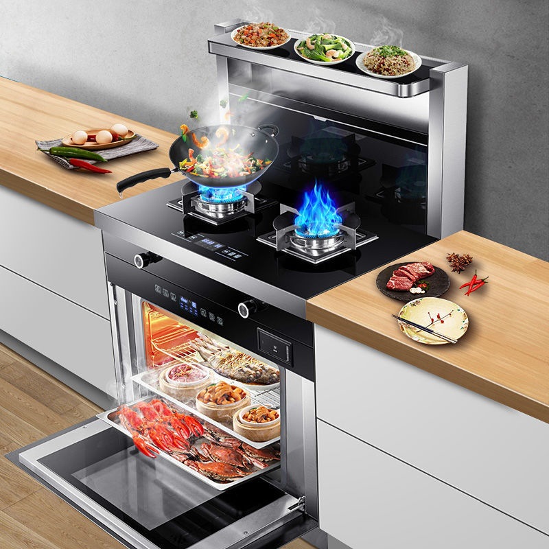 新款好太太集成灶家用智能变频一体自动清洗猛火蒸烤消侧吸大吸力