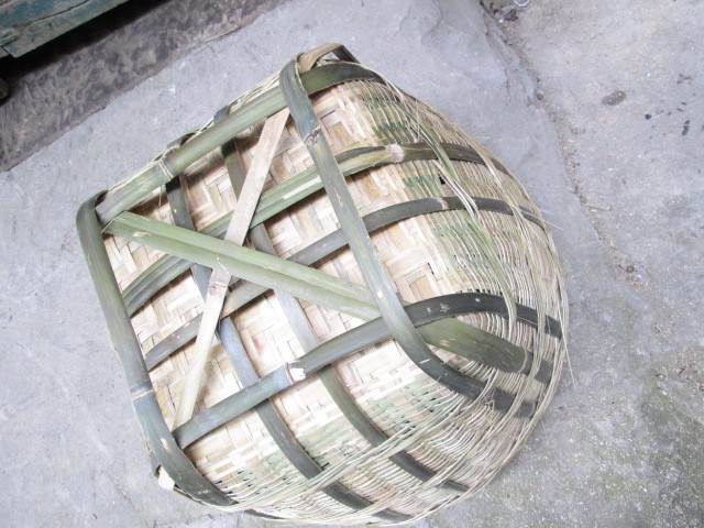 批发订制53cm三斗竹箩筐 箩篼 收纳筐 建筑箩斗 淘米篓