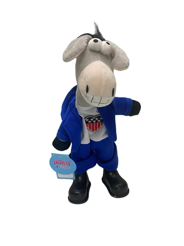 Electric Head-Shaking Donkey Can Sing, Dance, Learn to Speak Little Donkey Crazy Funny Swing Donkey Boys and Girls Children's Toys