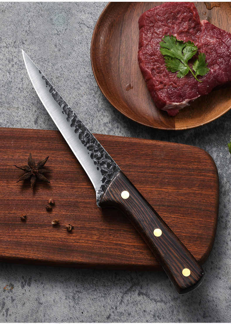 阳江手工肉联厂剔肉杀猪刀剔骨专用猪肉切肉卖肉剃骨分割屠杀尖刀