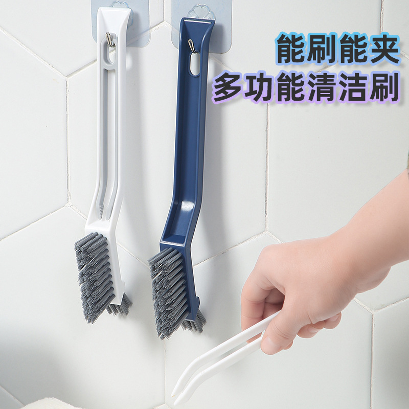 Three-in-One Plastic Bathroom Floor Brush Gap Brushes Floor Seam Brush Cleaning Brush Toilet Cleaning Bristle Gap Floor Brush