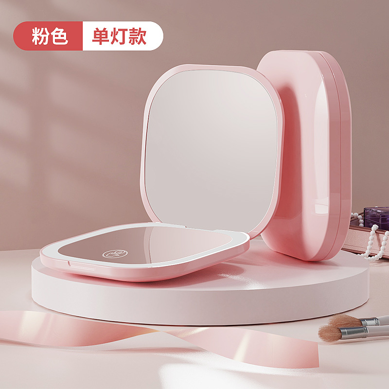 New Internet Celebrity Led Make-up Mirror Fill Light Cosmetic Mirror Foldable Charging Touch Portable Portable Mirror Source