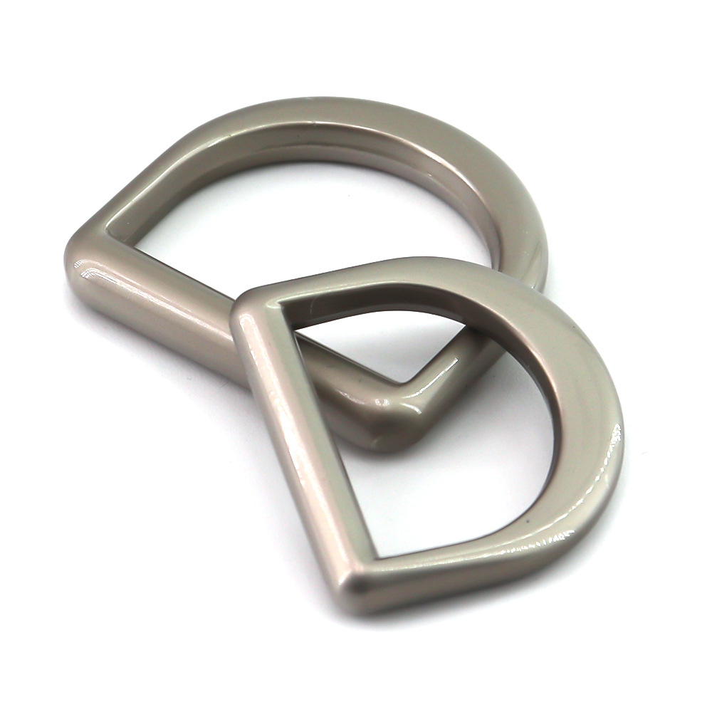 珍铭锌合金电镀d字扣宠物胸背带项圈d型环半圆扣服饰箱包五金配件