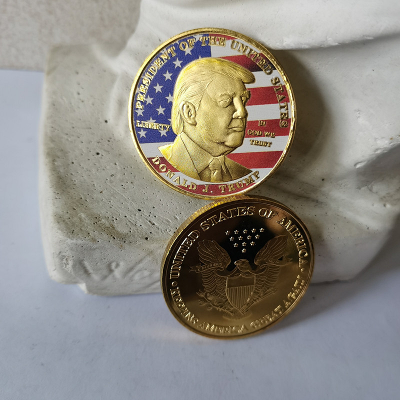 美国总统纪念币丝印跨境纪念章送礼收藏金属工艺品外国硬币会销
