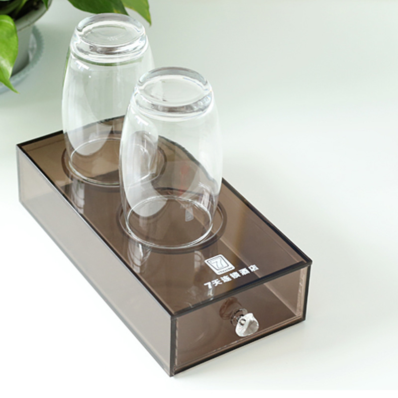 酒店易耗品盒透明亚克力宾馆一次性用品牙具收纳盒抽屉酒店用品盒