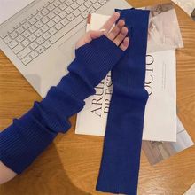 秋冬袖套新款百搭针织少女学生护胳膊堆堆假袖冬季手臂套手套长款