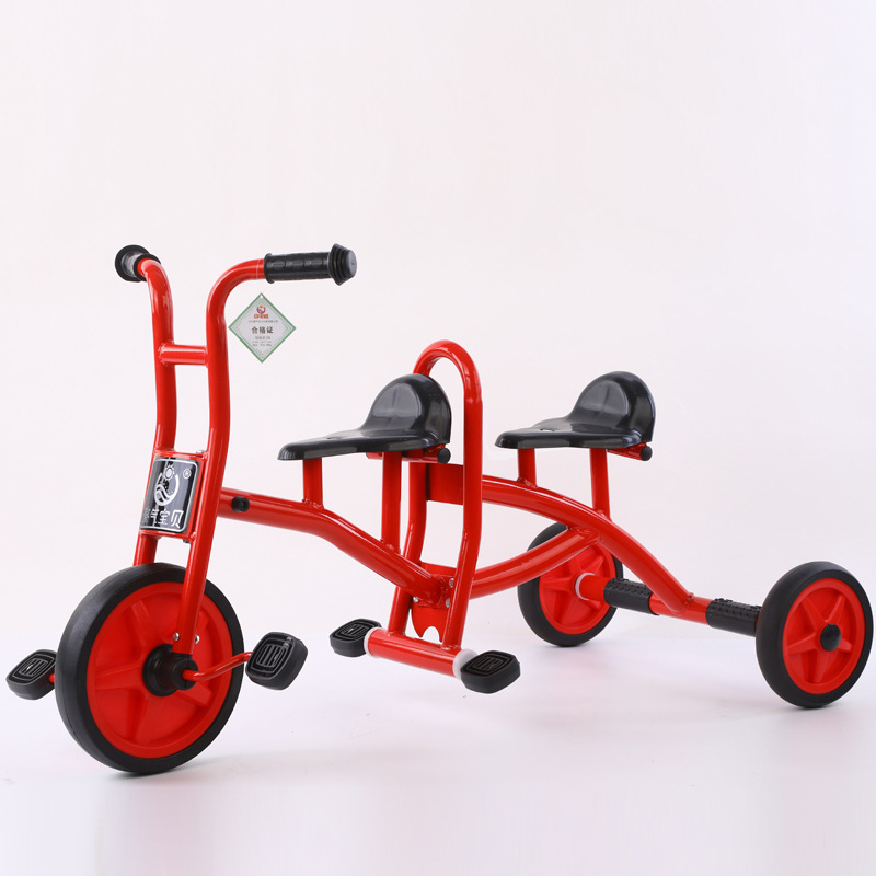 双人车 幼教多样幼教多人旋转脚踏车共坐转转车 双座儿童三轮车