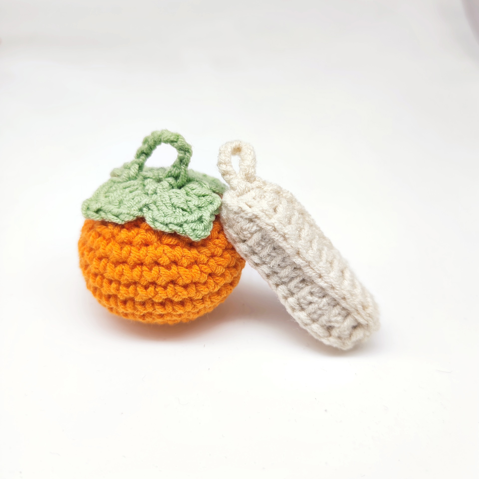 Woven Finished Persimmon Peanut Good Thing Happened Keychain Car Package Pendant Hand Gift Creative Gift Wholesale