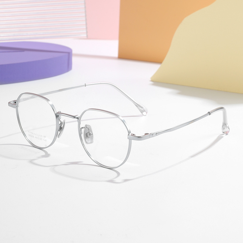 舒适鼻梁陶瓷鼻托眼镜男女同款超轻简约半钛小框平光眼镜架88306