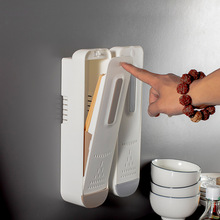 【弹盖筷子筒】厨房筷篓壁挂带盖塑料防霉筷架勺子收纳盒沥水家用