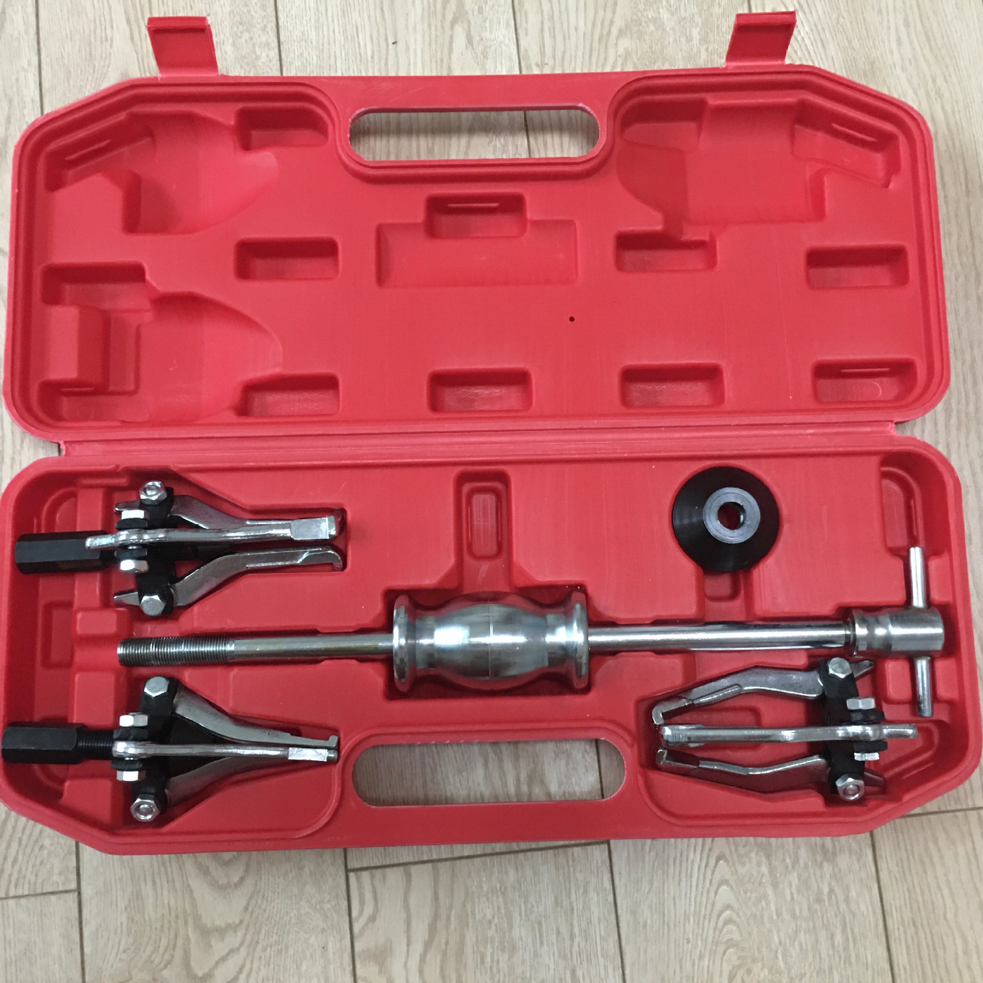 三爪滑锤拉马轴承内孔外孔取出器拆卸工具内外轴承拉拔器组套拉马